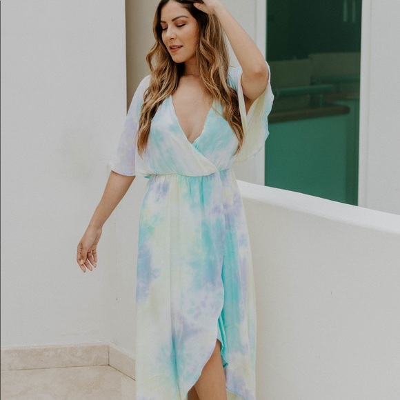 🎄CYBER SALE🎄Goddess Tie Dye Maxi Dress - Picture 5 of 10